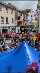 A flashmob in The Latin Quarter today with The Ignite Gospel Choir, raising awareness for Let's Get Talking, mental health charity…. | The Latin Quarter Galway