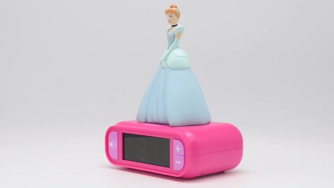 LEXiBOOK - Disney Princess Digital Alarm Clock for Kids with Night Light Snooze, Childrens Clock, Luminous Disney Princess, Pink Colour - RL800DP