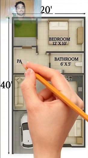 🏡✨️ Smart & Stylish 20 ×40 House Plan 800 sq f built up area... #home