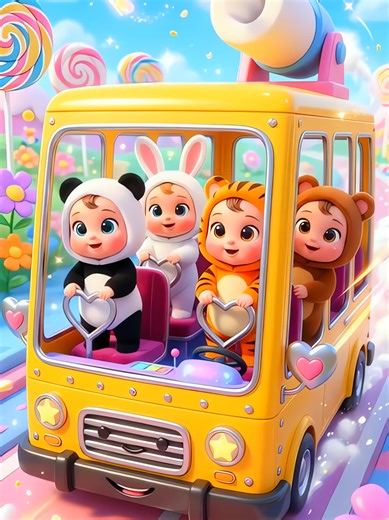 The Wheels On The Bus Dance with Animals