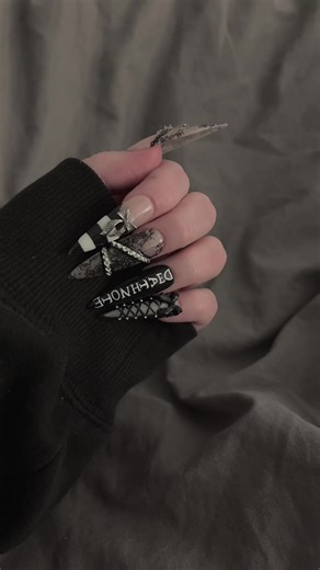 Misa Inspired Nails: Stylish Anime Nail Art Ideas