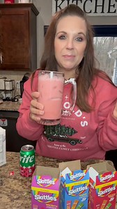 Non alcoholic mocktail since I can’t drink alcohol. Tastes delicious! Using skittles water flavor packets. #Skittles #mocktails #flavoredwater #NonAlcoholic https://amzn.to/4bgHI8R | Lori Kuhn