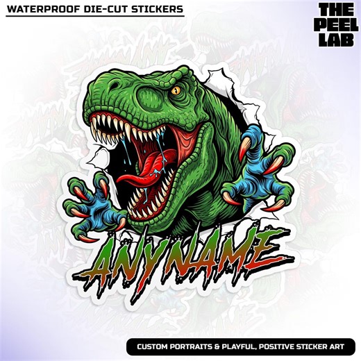 Custom Dinosaur Dino Kids Name Sticker Personalized Dinosaurs Park Boys Toddler Name Vinyl Water Bottle Kids Dinosaur Boys Girls School Name - Etsy