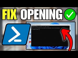 How To Fix Windows PowerShell Not Opening / Working