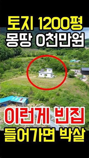 땅1200평 전원주택도 빈집