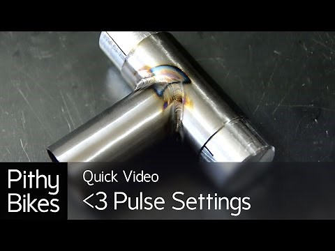 My favorite TIG Weld Pulse Settings for Thin Wall Chromoly Tubing