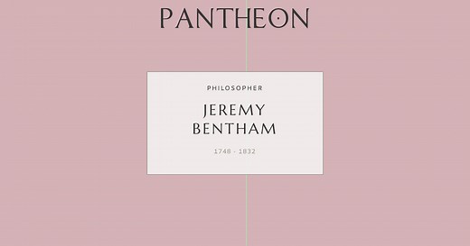 Jeremy Bentham Biography | Pantheon