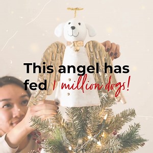 Miracle Christmas angel tree topper has already provided 105,090 meals to shelter dogs. Join the movement! 👇https://iheartdogs.co/ChristmasMiracles2021 Each purchase provides 30 meals for shelter dogs this holiday season. Hurry, join in now and grab yours before they're all gone! 🎄 | iHeartDogs