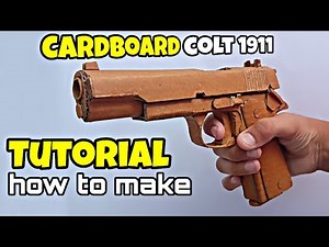 How to make AMAZING Cardboard gun | Diy cardboard colt 1911 ! cardboard colt 1911