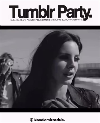 Este #jueves si te sientes parte de una generación que ayudó a moldear lo que hoy entendemos como estética de internet; al igual que muchas figuras actuales (artistas, iconos de la música, activistas y más) se formaron o encontraron su voz allí. TUMBLR PARTY 🔹 LOLLAPALOOZA EDIT 5ta. Edición Jueves 12 de Marzo 2026. 23:45 a 04am. Blondie Microclub • 2 Salas de baile. Alameda 2879 (interior, Metro Unión Latino Americana, salida norte. ⚠️ ADVERTENCIA: Recuerda que Blondie Microclub son las clásica
