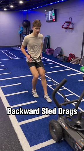 No sled? No problem. Try one of these 3 alternatives to receive the same benefits of Backward Sled Drags 1. Treadmill Turned Off 2. Car in Neutral 3. Cable Walking backward is an extremely beneficial way to safely get blood flow to heal and strengthen your knees Try 5-10 minutes 3-5x per week to get rid of knee pain and improve your athleticism Follow for more! #athlete #kneepain #bulletproofjumper