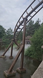 Vliegende Hollander at Efteling is a true water coaster and combines dark ride, water ride, and roller coaster elements into one! Built by KumbaK, it was supposed to open in 2006 but issues delayed it until 2007. Intamin was brought in to help solve problems with the lift hill. | Coaster101.com