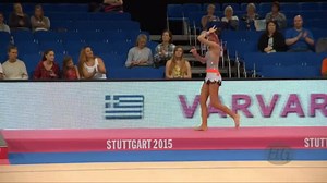 Varvara Filiou with her great ribbon routine at the Worldchampionships 2015 :)