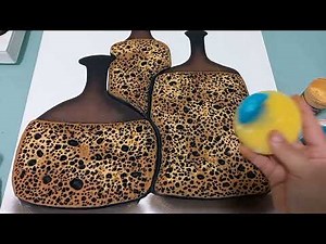 MY FIRST PAINTING FOR THIS 2022 👸 💙#VASEPIECES #DIPTYCHS