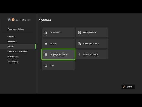 Xbox Series X|S How to Change Language Region