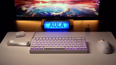 AULA Hero 68 HE 60% Gaming Keyboard Wired, Hall Effect Magnetic Switch Keyboard with Adjustable Actuation, Fast Trigger Mode, 8K Hz Polling Rate, 0.125ms Latency,Side Printed PBT Keycaps, RGB Backlit
