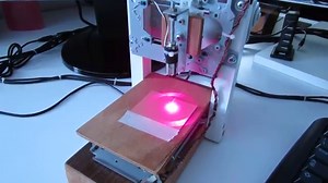 38mm x 38mm Laser Engraver build using CD-ROM/Writer on ATmega328p