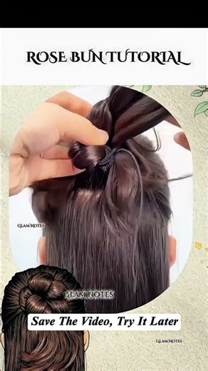 Flower Bun Tutorial-Beautiful Braided Rose Bun Hairstyle #FlowerBun #RoseBun #BraidedBun