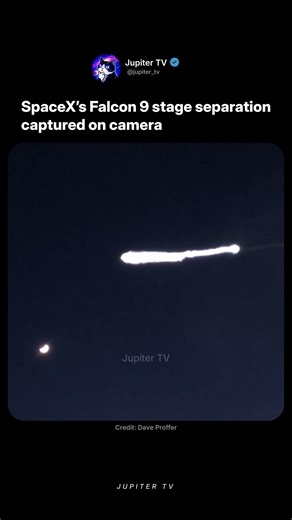 Falcon 9 Stage Separation 🌌