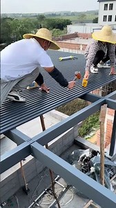 Full Aluminum Pergola Installation | Roof + Aluminum Frame #aluminumroof #aluminumtiles