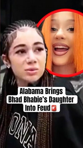 Alabama Brings Bhad Bhabie's Daughter Into Feud #shorts #alabamabarker #bhadbhabie