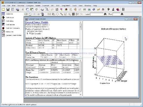 Ridge Regression by Statgraphics