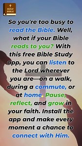 Listen to God's Word anywhere. Free Audio Bible with crystal-clear narration. Tap to install. | Bible Launcher