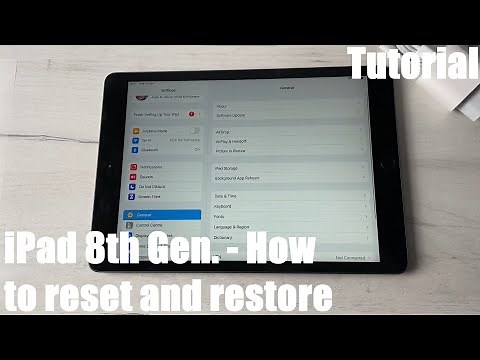 How to reset and restore your Apple iPad (10.2“, 8th Gen.) for selling right and clear Factory Reset