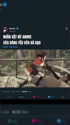 Nhân vật nữ anime vừa đáng yêu vừa bá đạo #anime #shorts
