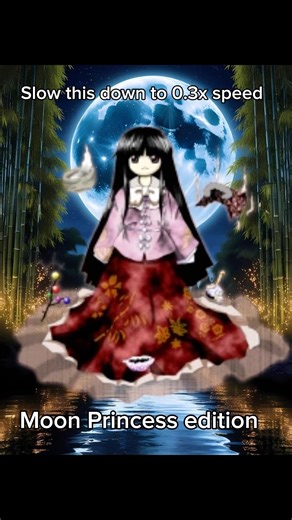 Slow this down to 0.3x speed // Moon Princess edition #Touhou #ZUN #Kaguya #Touhou8 #Slowthisdown