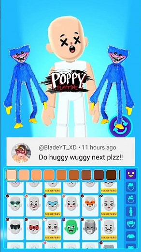 PK XD How to make Huggy Wuggy 😰 #pkxd #pkxdshorts #huggywuggy #poppyplaytime