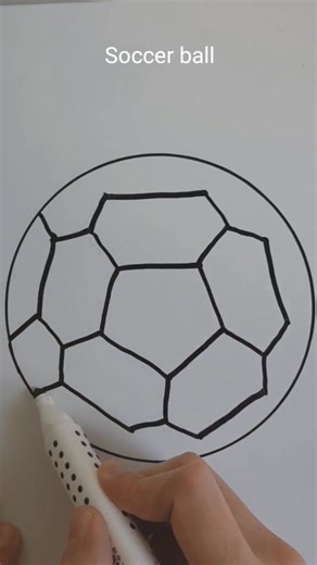 Easy Soccer Ball Drawing Tutorial for Kids