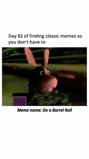 Meme history: Do a Barrel Roll is a catchphrase urging someone to perform a 360-degree horizontal spin, originating from the 1997 N64 video game Star Fox 64. The phrase is often used in image macros where the subject appears to be in mid-rotation or in GIFs showing a full rotation. It is also commonly used online as a standalone catchphrase in replies or comments to relevant videos, GIFs, and images. The barrel roll maneuver has been an aerial combat technique since World War I. It was later inc