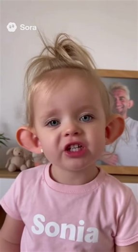 Bébé Sonia et ses grandes oreilles 🥰 #fyp #ia #baby #viral #bebes
