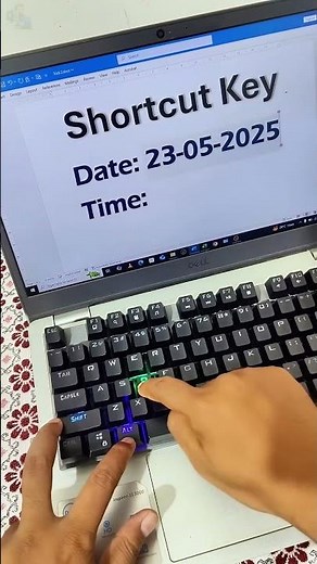 Ms-word Shortcut for In insert Date and Time | #msword #word #keyboard #computertips