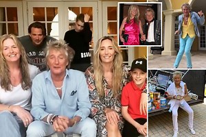Inside Rod Stewart and Penny Lancaster's Florida mansion with vintage furniture