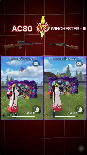 WINCHESTER vs AC80 🔥 #winchester #freefire #shorts