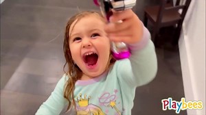 Playbees Light-Up Noise Blaster - Blue - 11.5 Inches - Super Spinning Space Sound Effects with Futuristic Power Galaxy Ranger FX for Party Favor, Novelty Toy, Party Bag Stuffer for Ages 5+