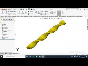 HOW TO CREATE TWISTED ROD | SOLIDWORKS 2020 | FLEX FEATURE
