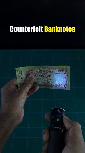How to Detect Counterfeit Banknotes | Sofirn 365 nm UV LED Torch | Real Tech