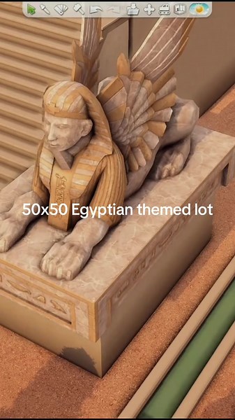 Sims 4 50x50 Egyptian Palace Speed Build
