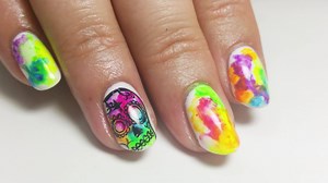 TUESDAY TUTORIAL 💝 Here at Monaco Nail Academy we love helping you achieve your goals and upskill, so we thought we'd share this easy Watercolour Skull Nail Art tutorial for you today to give you some #nailinspo