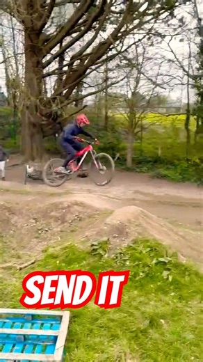 Sending racer #mtb #amtb #downhillmtb 🔥🔥🔥 #automobile #mtbbike