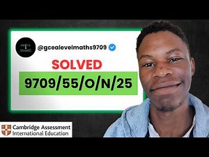 Solved | 9709/55/O/N/25 | Paper 55 October November 2025 |CIE AS Level Maths 9709