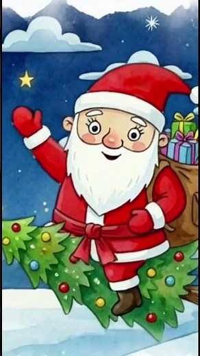 Papá Noel 🎅Navidad🎄🎁Canción de Navidad para niños🎶Videos Infantiles 👫Zebra a Cuadritos