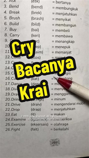 Cara Mengucapkan 'Cry' dalam Bahasa Inggris untuk Pemula