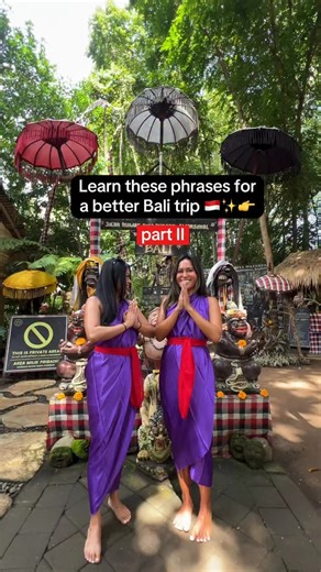 Vy | Travel Tips & UGC Creator 🦭🌴 on Instagram: "😍✨ Useful Phrases for Bali – Part 2 🇮🇩 A few more everyday Indonesian + Balinese words that will help you connect and earn instant smiles 😊🌺 You don’t need to be fluent — even trying one word can make locals warmer and moments more memorable 💛 📍Save this for your trip & send it to the friend you’re travelling with so you’re both ready ✈️👯‍♀️ Speaking a little Bahasa isn’t just about language — it’s about respect, culture and real connect