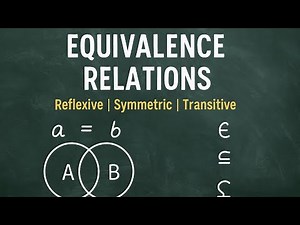 Equivalence Relations Explained | Reflexive, Symmetric & Transitive