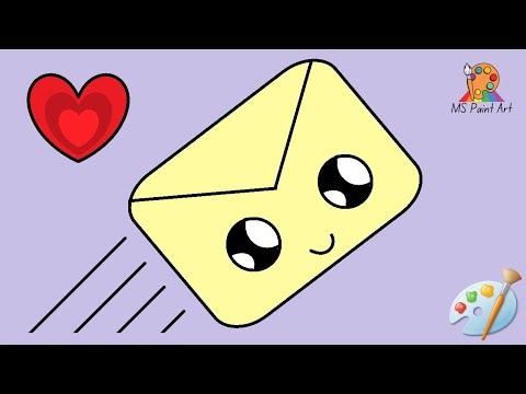 How to Draw a Cute Email in MS Paint