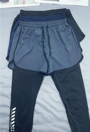 Never skip leg day in these. Game-changing 2-in-1 running pants.🏃💨 #mensrunningpants #2in1shorts #runninggear #gymlife #workoutclothes